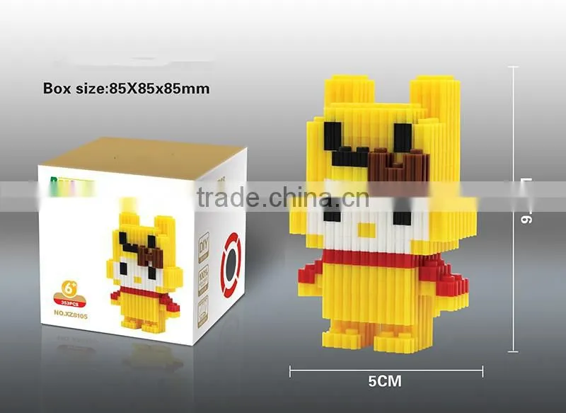 Christmas Hot Sale Santa Claus Mode 3D Mini Diamond Blocks Building Blocks Toys for Childrens