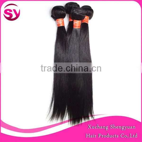 Factory price natural brazilian hair pieces virgin brazilian straight hair