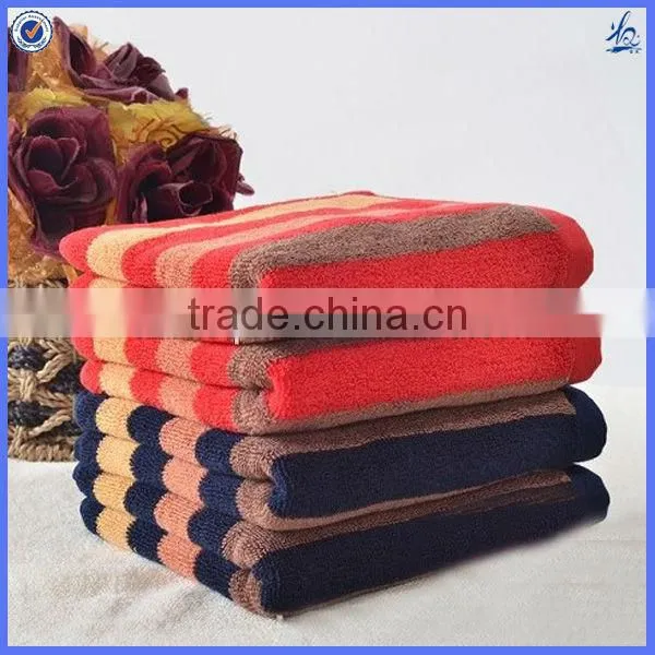 Five star top quality cotton jacquard strip towel yarn dyed