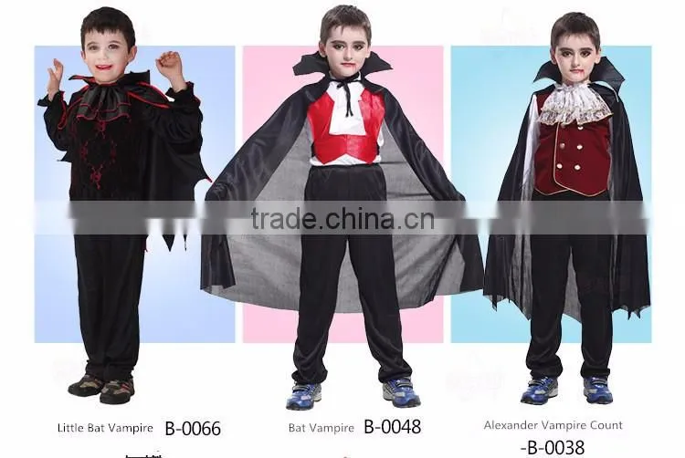 2016 Hot selling wholesale halloween vampires costume for boys