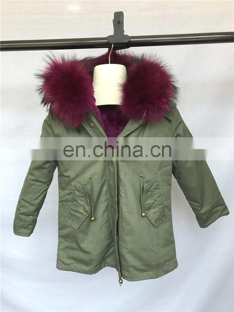 Newest Baby Products China Suppliers Child Genuine Rabbit Fur Kids Winter Clothes