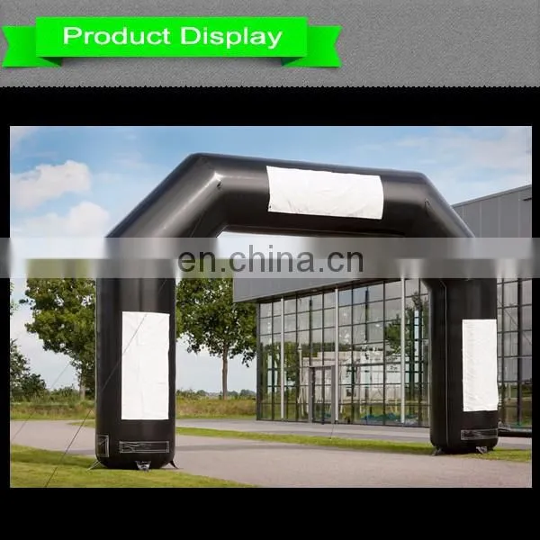 Hot! inflatable black standard arch, entrance arch gate for advertising