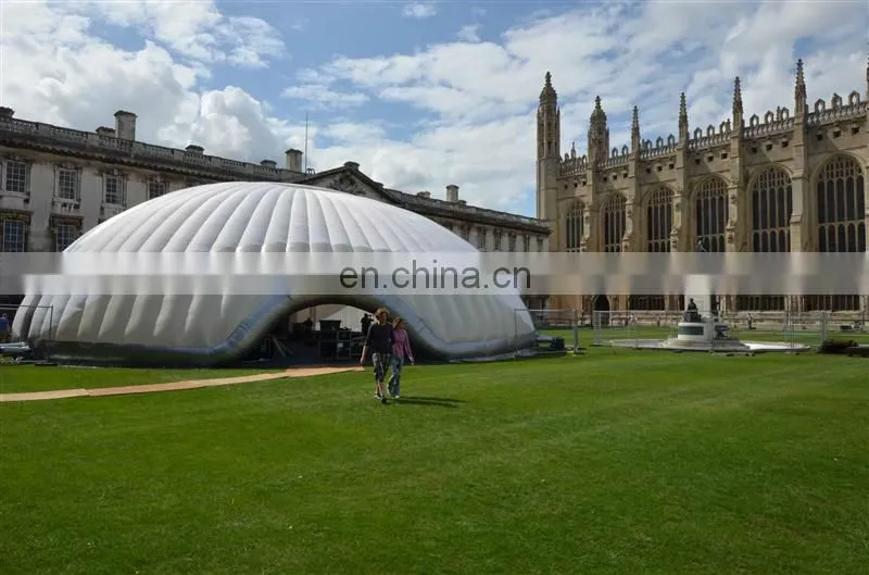 inflatable beach tent on beach