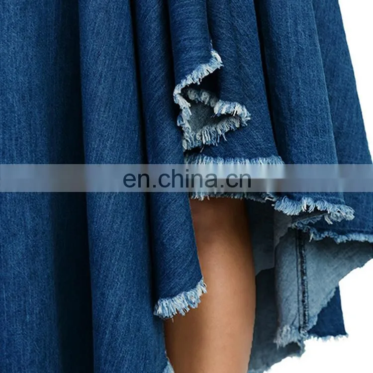 Fashion Latest Design Soft Women Maxi Denim Skirt