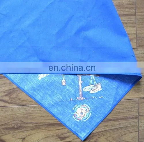 custom printed triangular bandana pet bandana baby bib neckerchief 100% cotton headwear