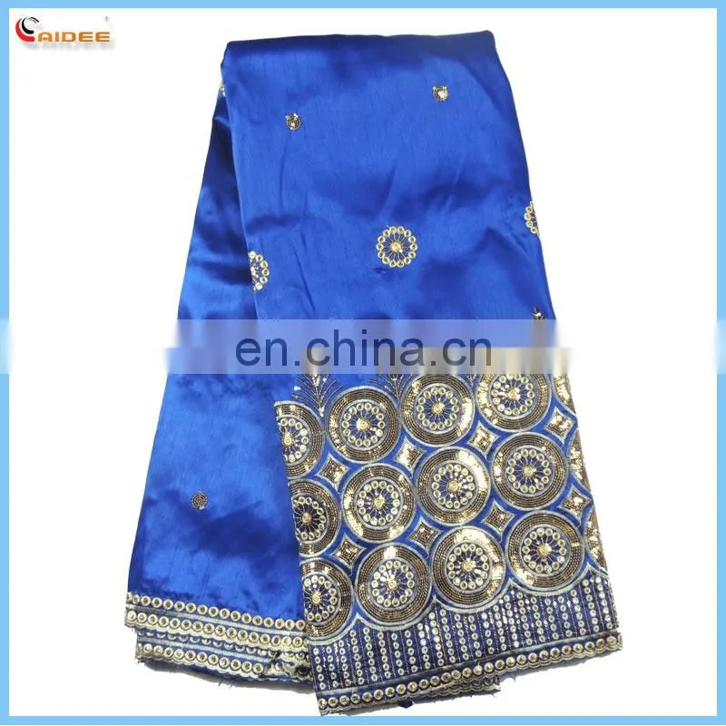 nicest yellow African george lace for garment new design for women dress B2015090844