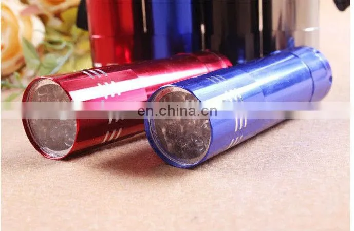 Wholesale torch light with keychain, cheap torch 9 led lights, flash hunting torch for outdoors