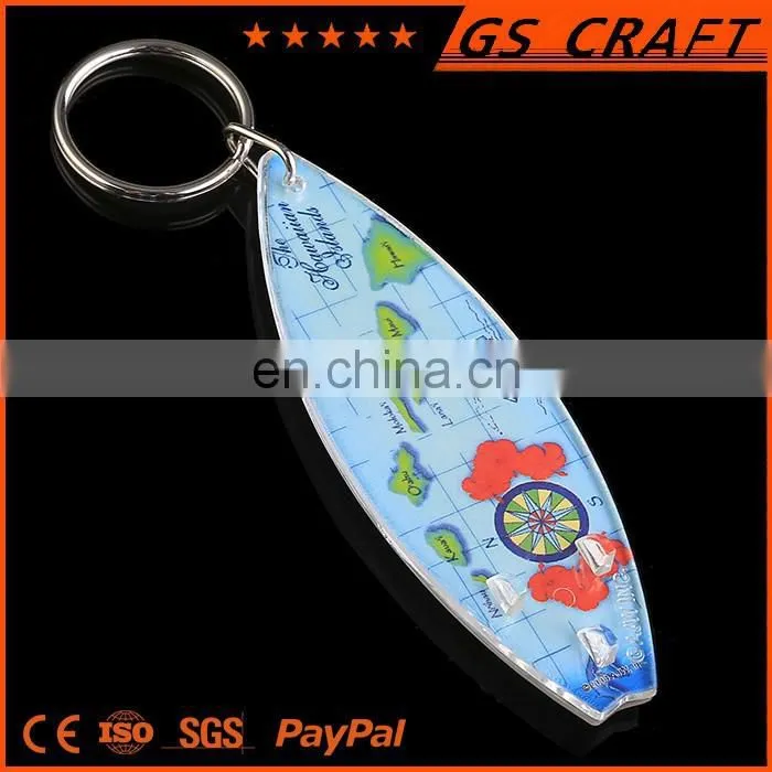 Fashion high quality oem new york style plastic key chain