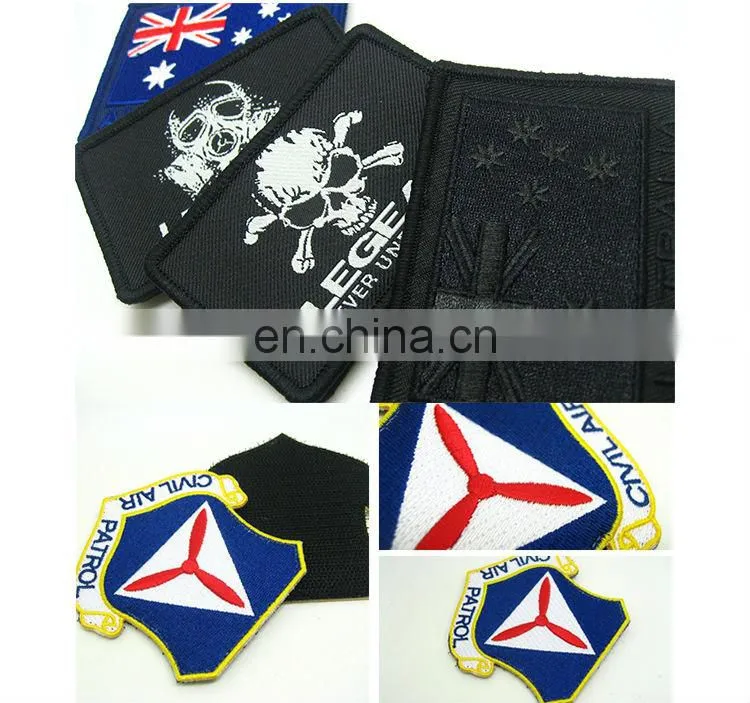 Wholesale Sublimation Blank Embroidery Badge For Textiles