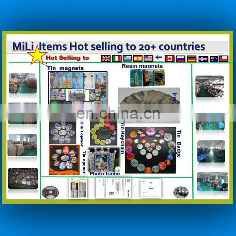 Metal safty pin back advertising promotions tin button badge