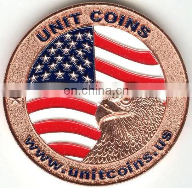 baking finished engrave copper commemorative coins