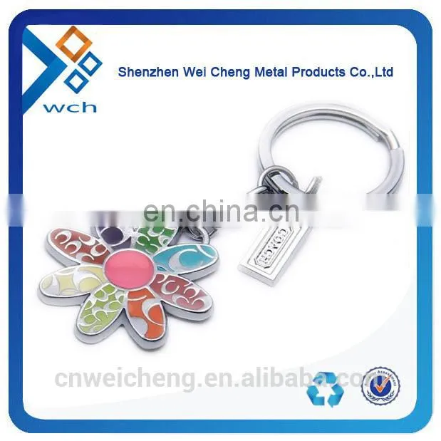Fashion Cheap Custom Cut Out Round Metal Keychain
