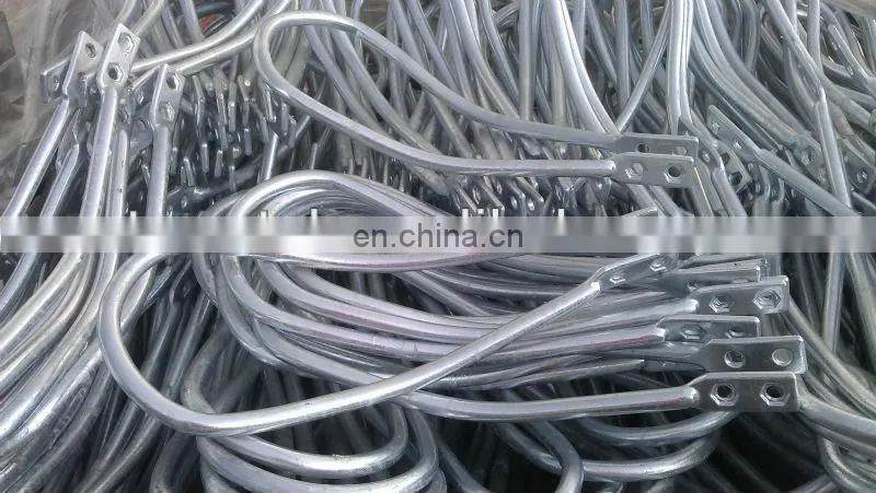 Hot dip galvanized high voltage arcing horn