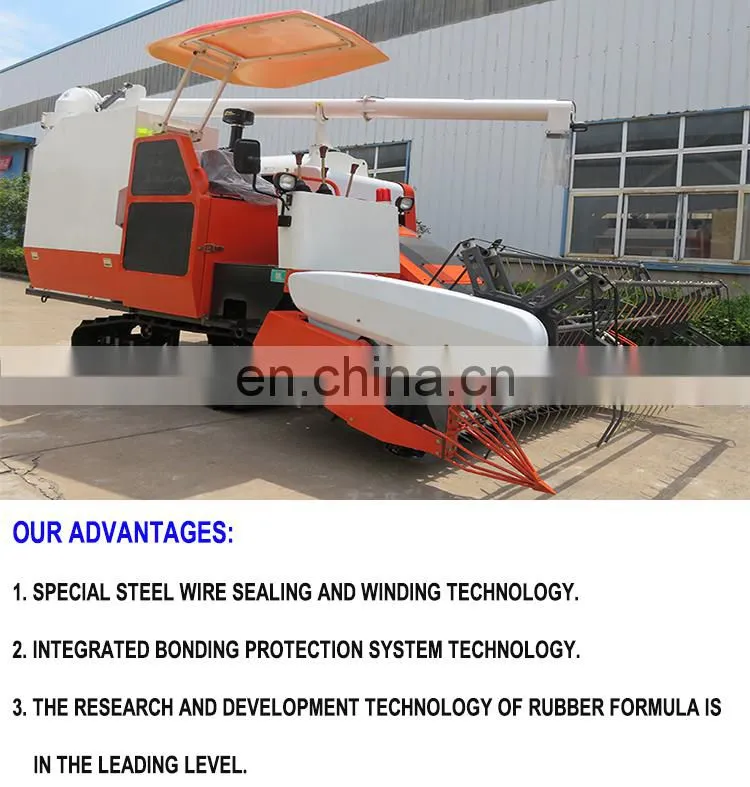 Kubota DC70 Rice Combine Harvester Machine Rubber Track For Sale