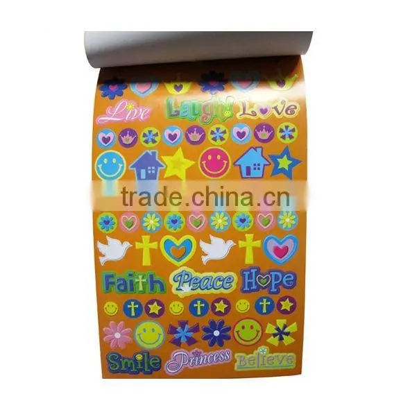 removable paper sticker book