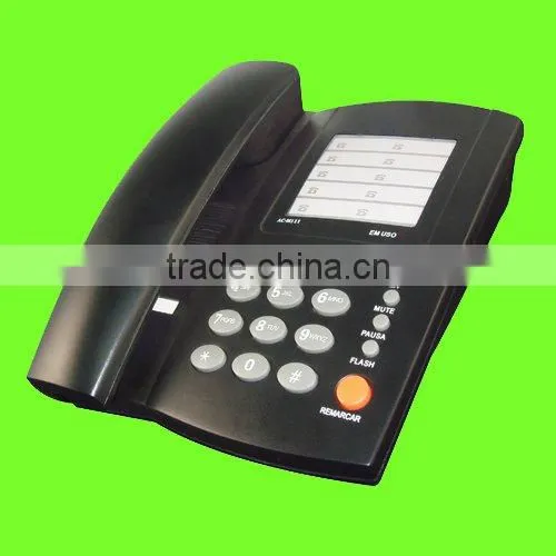 Fixed wall corded memory phone corded telephone