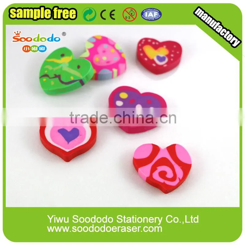 Cartoon harmless Extruded erasers love shape
