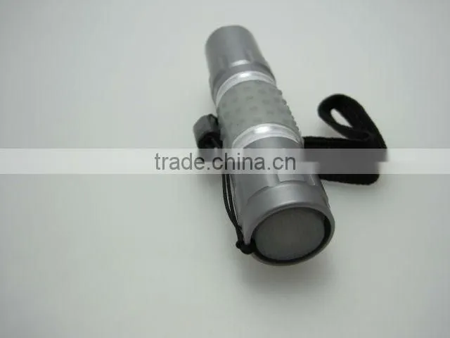 High power pocket straw hat aluminum mini LED flashlight