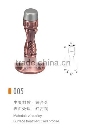 High Quality Zinc Alloy Plush Door Draft Stopper