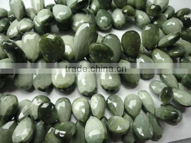 cats eye Briolette Beads drops Strand