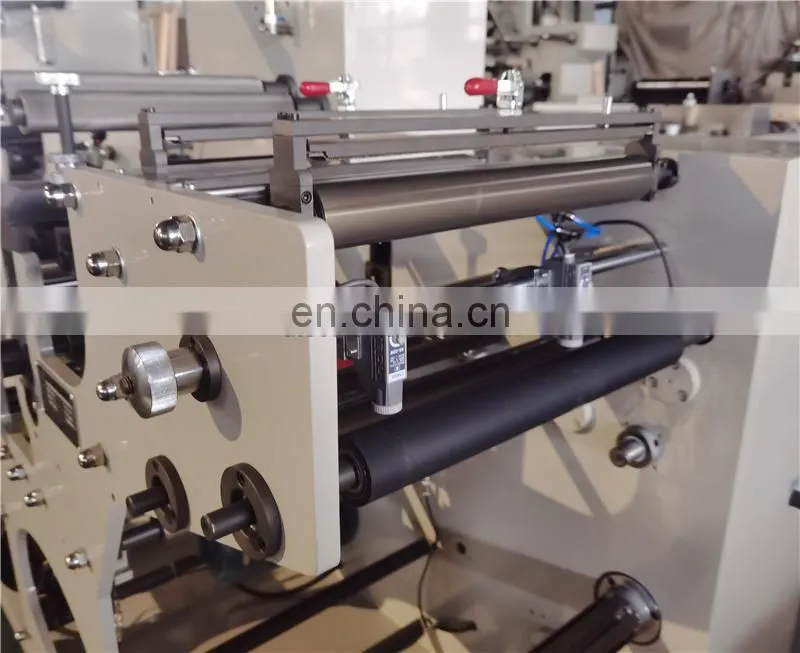 USK320A Automatic Self Adhesive Blank Label Sticker Rotary Die Cutting Slitting Rewinding Machine with Turret