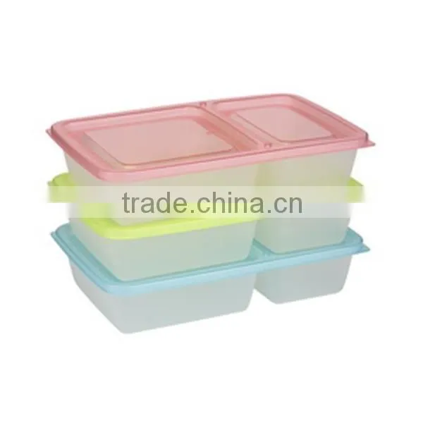 2016 new design 2L double food fresh keeping box