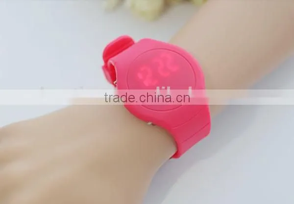 hot sale customize led touch screen silicon digital watch