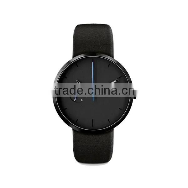 Fashion design new arrival stainless steel case custom watches with leather strap