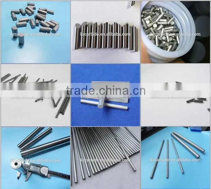 Diameter 2mm ground carbide rods YL10.2 with a 60 degree cutting angle customized from Zhuzhou Kerui