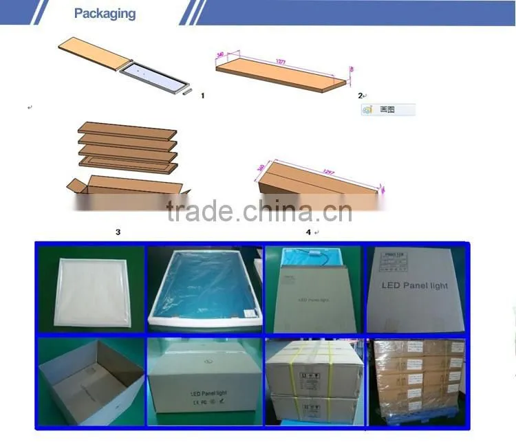 2015 best-selling quality recessed/surface/suspended mounting high bright 45W 120x30 led panel work light relacement