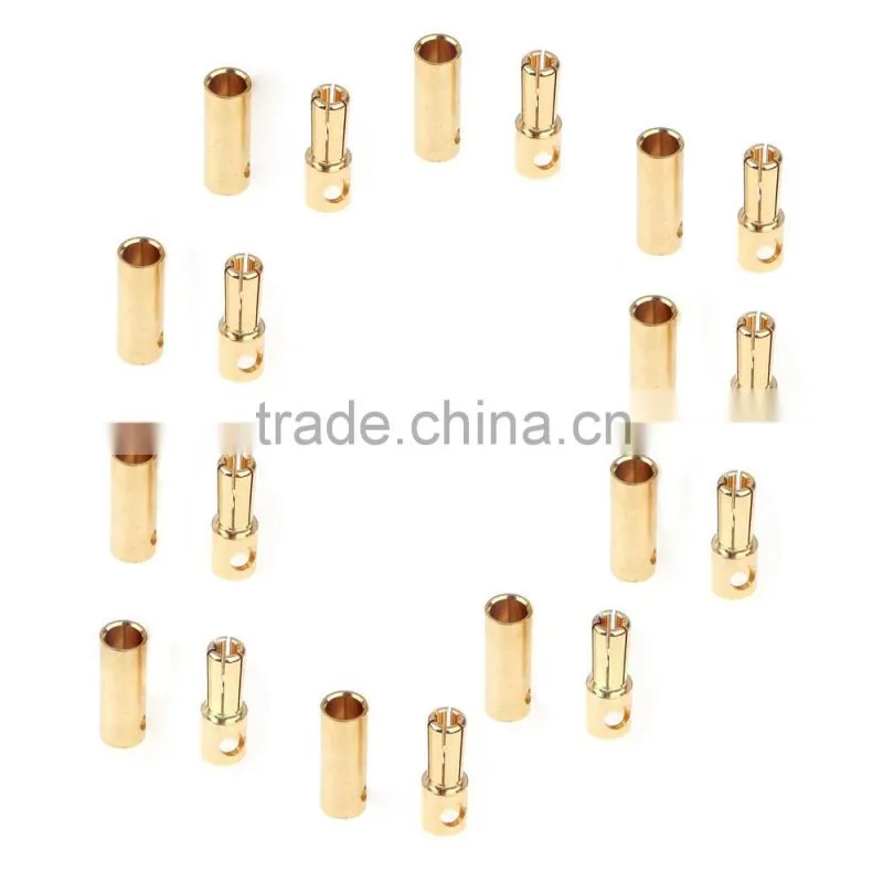 Gold Plated Bullet Plugs Male Female Banana Connectors