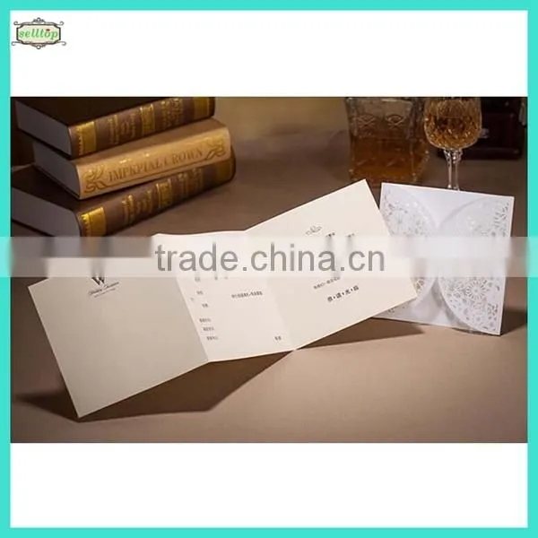 2014 high quality chinese wedding invitation card