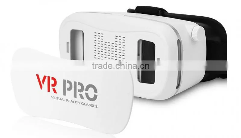 2016 Wholesale VR PRO Virtual Reality T-Shaped Straps, Comfortable Padding, Adjustable Lens with Remote