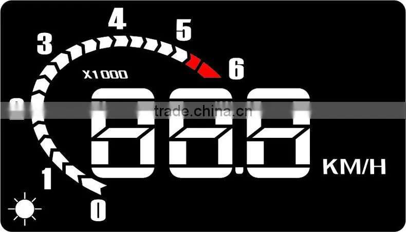 LCD HUD for car safety driving head up display