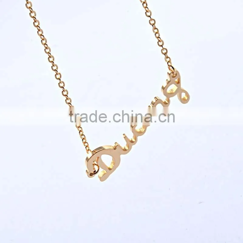 Jewellery Pendant Necklaces Letter Of The Alphabet Gold Jewelry Necklace