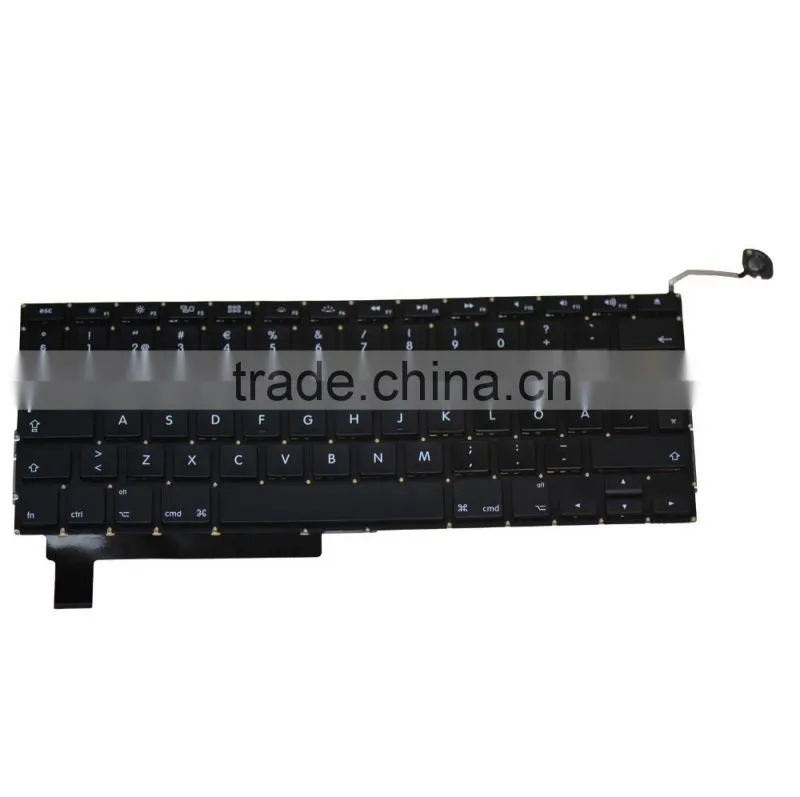 Professional Swedish Laptop keyboard Replacement For Laptop Macbook Pro A1286 2008-2012