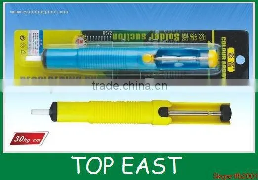 High quality Solder Sucker Desoldering Vacuum Pump Solder Removal Tool Blue