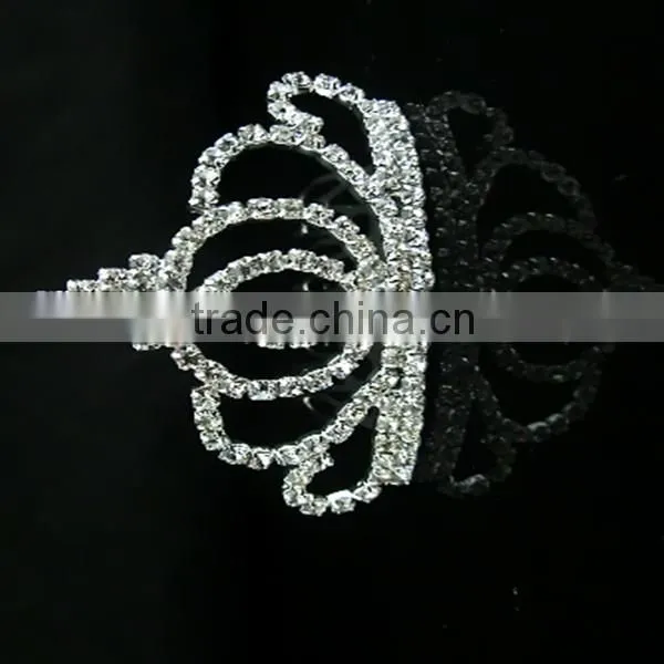 New style crystal full round crown tiara wholesale small kids crown big peagent hair accessories