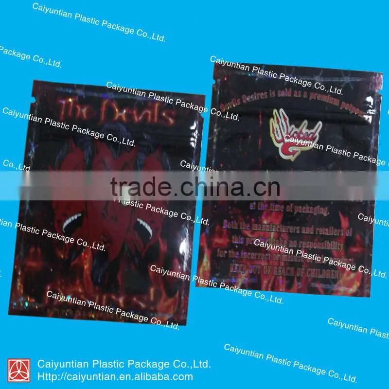 2g Born Wild packing zipper bag for potpourri