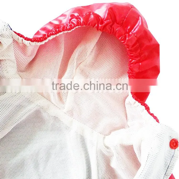 Dog Superman Raincoat with Waterproof Windcoat Material and Mesh Fabric Lining fit for Spring Summer and Early Autumn