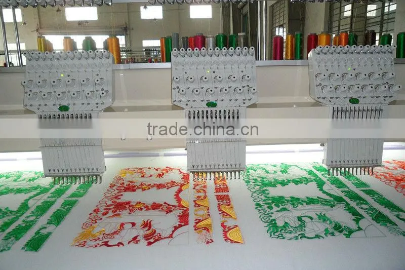 6needles 13heads flat embroidery machine