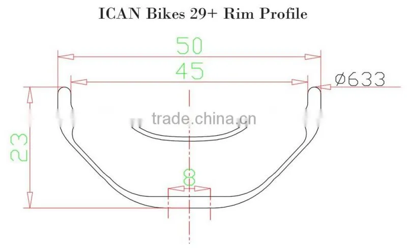 29 plus carbon fat bike wheels 2015 new 29er mtb wheels 26er fatbike wheelset 50MM WIDTH DOUBLE WALL HOOKLESS TUBELESS COMPATIBL