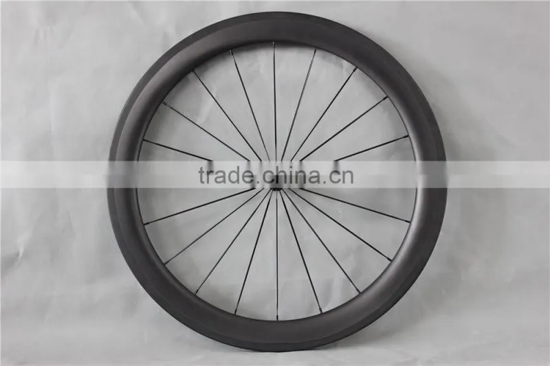 Black hub 700C tubular carbon wheel set professional UD Matt Carbon road bike tubular wheelset W65T