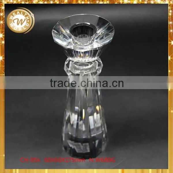 Low price top sell crystal candle holder with tealight