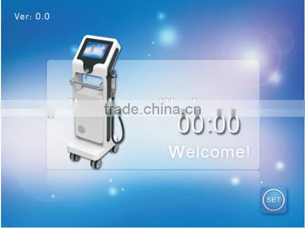 Super cold and heat hammer wrinkle removal/skin tightening thermal rf fractional machine