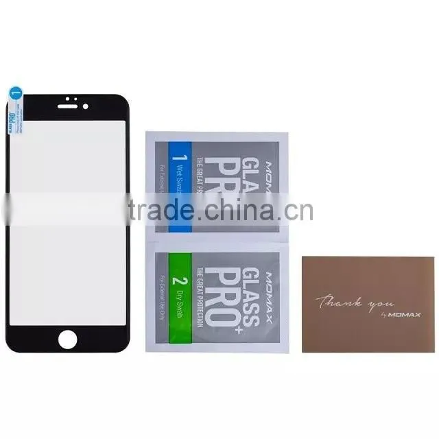 MOMAX 2 in 1 Full Frame Tempered Glass Screen Protector For iPhone 6/6s Clear Screen Protective Film MT-5051