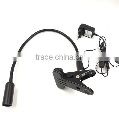 Rechargeable Warm Light Flexible LED Book Reading Light With AC Adapter