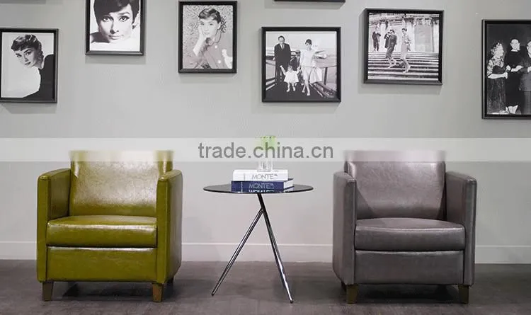 PU leather sofa for restaurant booth
