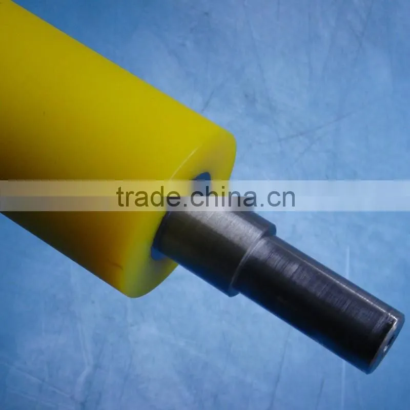 Widely use abrasion resistant rubber coated plastic cover PTFE teflon conveyor rollers