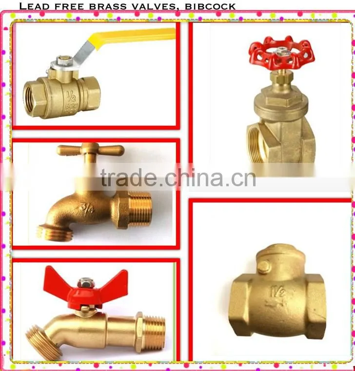 Lead free brass hose nozzle for drinking water system